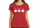 Tre Natali Babbo Natale Santa Klaus - Regalo Di Natale Maglietta Da Donna, Rosso, S