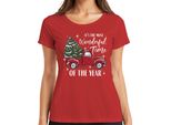 Maglietta Da Donna "Most Wonderful Time Of The Year - Christmas Gift Christmas"", Rosso, S"