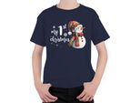 My 1St Christmas First Christmas - Regalo Di Natale Maglietta Unisex Per Bambini, Navy, 104