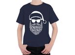 Buon Natale Babbo Natale Barba - Regalo Di Natale Maglietta Unisex Per Bambini, Navy, 116