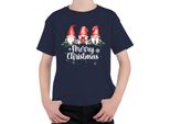 Buon Natale Gnomo Di Natale Svezia - Regalo Di Natale Maglietta Unisex Per Bambini, Navy, 104
