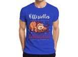 Maglietta Ufficiale Sleep Shirt Sloth Christmas - Regalo Di Natale Maglietta Da Uomo, Blu, Xl
