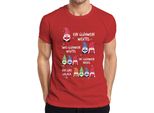 Vin Brulè Gnomo Elfo Divertente - Maglietta Da Uomo Natale Regalo Di Natale, Rosso, 3XL