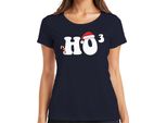 Ho Ho Ho Maths Maths Teacher - Regalo Di Natale Maglietta Da Donna, Navy, M
