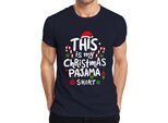 Questa è La Mia Camicia Pigiama Di Natale - Weihnachten Xmas Christmas Herren T-Shirt, Navy, 3XL