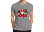 Maglietta Da Uomo "Christmas Gnome Truck Gnome - Christmas Xmas Christmas"", Grigio, Xxl"
