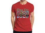 Maglietta Thug Life Buddy The Elf Grinch - Christmas Xmas Uomo, Rosso, S