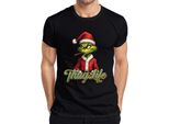 Maglietta Thug Life Grinch Joint Weed Cannabis Weed - Christmas Xmas Uomo, Nero, S
