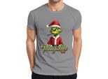 Maglietta Da Uomo Thug Life Grinch Joint Weed Cannabis Weed - Christmas Xmas, Grigio, S
