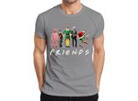 Maglietta Friends Christmas Movies Grinch Buddy The Christmas Elf - Christmas Xmas Uomo, Grigio, L