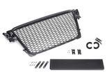 Griglia Anteriore Griglia A Nido D'ape Sportiva Griglia Di Ventilazione Per Audi A4 B8 07-12 Nero Lucido