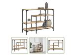 The Living Store Consolle Con Ripiani In Rovere Sonoma 100X35X75 Cm