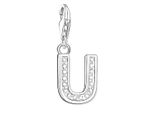 Thomas Sabo 0243-051-14 Ciondolo A Forma Di Lettera U Con Zirconi In Argento Sterling