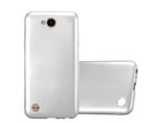 Cadorabo Cover Protettiva Per Lg X Power 2 In Argento Custodia Del Telefono Cellulare Tpu Custodia In Silicone Custodia Cover