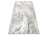 Tappeto Tuls Strutturale, Frange 51328 Vintage, Astrazione Avorio / Grigio Beige 120X170 Cm