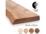 Moontree | Mensola Da Parete In Legno Rustico Aksel, 40Cmx22Cmx3,8Cm, Rovere Scuro | Mensola Da Appendere, Mensola Da Parete In Legno Per Soggiorno