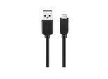 Goobay 93918 Cavo Usb 2.0 Hi-Speed, Nero, 1 M - Spina Usb 2.0 (Tipo A) > Spina Usb 2.0 Micro (Tipo B)