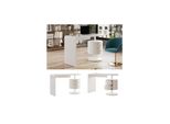 Vicco Schreibtisch Lara Weiß Hochglanz 120 X 50 Cm 2 Schubladen