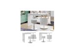 Vicco Schminktisch Lara Weiß Hochglanz 120 Cm Hocker