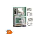 Vicco Schminktisch Lara Weiß Hochglanz 120 Cm Led-Spiegel Hocker