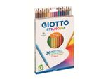 Giotto Stilnovo Confezione Da 36 Matite Colorate Esagonali - Mina 3,3 Mm - Legno - Colori Assortiti