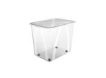 Cassetta 70 L Con Coperchio Lona, Colore:Trasparente