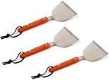 3 Spatole In Acciaio Inox | Giratutto Con Manico In Legno | Spatola Per Arrosti - Paletta Per Padella | Giratutto Per Arrosti | Spatola Per Barbecue | Spatola Per Griglia Bbq | Utensile Da Cucina | Giratutto Per Hamburger