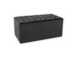 Pouf Imbottito Largo Alfons - Nero