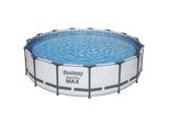 Set Completo Di Piscine Con Telaio Bestway Steel Pro Max™, Rotondo, 457X107Cm, 56488