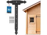 Kotarbau® Cerniere A Croce 350 Mm Cerniere Per Persiane Cerniera Piastra Per Cerniere Ferramenta Per Edilizia Ferramenta Per Cancelli Raccordo In Legno Cerniere A T Cerniere A T Verniciate A Polvere