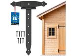Kotarbau® Cerniere A Croce 300 Mm Cerniere Per Persiane Cerniera Piastra Per Cerniere Ferramenta Per Edilizia Ferramenta Per Cancelli Raccordo In Legno Cerniere A T Cerniere A T Verniciate A Polvere