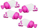 4X Set Di Sacchetti In Silicone Per Piping | Set Di Accessori Per Torte | Sacchetto In Silicone - Strumento Di Modellazione Con 3 Beccucci Per Varie Decorazioni Per Torte, Biscotti E Crostate | Set Per La Decorazione Di Torte