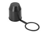 Tappo Di Protezione Per Gancio Di Traino Con Anello Di Fissaggio | Tappo Per Gancio Di Traino | Tappo Di Copertura Per Dispositivo Di Rimorchio [Nero] | Tappo Di Protezione Per Palla | Copertura Universale Per Ganci Di Traino Per Auto | Resistente Alle Intemperie