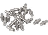 60 Reggimensola In Metallo [Ø 5Mm X Lunghezza 17Mm] Per Scaffali | Perni Tondi In Metallo Nichelato Per Scaffali | Reggimensola Con Collare Per Cucina, Armadio, Libreria | Reggimensola Per Mobili