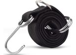 Set Di 2 Tenditori Per Bagagli Per Bicicletta | 0,5M + 1M Cinghia Di Tensionamento Per Portabagagli | Cinghia Per Bagagli Con Doppio Gancio Metallico | Tensore Per Bagagli - Espansore | Cinghia Per Bicicletta Con Corda Di Tensionamento Per Assicurare Il Carico