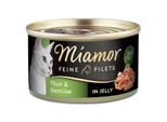 Miamor 100Gx24 Filetti Fini In Gelatina Di Tonno E Verdure
