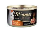 Miamor 100Gx24 Filetti In Jelly Tonno & Uova Di Quaglia