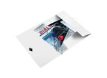 Leitz 4599-00-01 4599 Cartella Angolare Wow - A4, Pp, Bianco Metallizzato