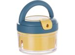 Multitritatutto Manuale Con Manovella | Pratico Affetta Cipolle - Affetta Verdure | Multitritatutto Con Cavo A Strappo | Lama Mescolatrice | Tritatutto Universale Con 2 Lame Affilate | Utensili Da Cucina