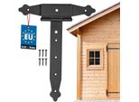 Kotarbau® Cerniere A Croce 250 Mm Cerniera Per Persiana Cerniera A Cerniera Piastra Ferramenta Per L'edilizia Ferramenta Per Cancelli Raccordo In Legno Cerniere A T Cerniere A T Verniciate A Polvere