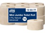 Tork 120377 Tork Mini Rotolo Di Carta Igienica Jumbo, 2 Veli, Naturale, 170 M