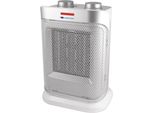 Termoventilatore Oscillante In Ceramica Bianco E Argento Descon Da-T184Cs 1500W