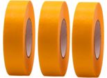 3 Rotoli Di Nastro Adesivo Professionale Oro 50 M X 24 Mm - Nastro Crespo Oro Per Pittori - Nastro Per Mascheratura Per Pittori E Decoratori - Crespo Per Interni Ed Esterni - Crespo Per Pittori - Nastro Adesivo Versatile Per Lavori Di Pittura