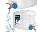 Kotarbau® Contenitore D'acqua Con Rubinetto Tanica D'acqua Da 20 Litri Tanica D'acqua Potabile Serbatoio D'acqua Tanica Di Plastica Accessori Da Campeggio Per La Sopravvivenza Tanica D'acqua Potabile Distributore D'acqua Rubinetto In Metallo