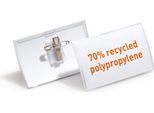 Durable Portanome Click Fold 54X90 Mm In Pp Con Combi Clip, 25 Pezzi, Trasparente, 821419