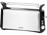 Cloer Tostapane 3810 2 Fette 880Watt Acciaio Inox/Nero