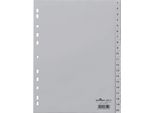 Durable Divisorio A4 In Pp 20 Tasti 1-20 Cavalierini Prestampati , Grigio, 652210