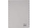 Durable Divisorio A4 In Pp 12 Tasti Dec-Jan Con Cavalierini Prestampati , Grigio, 650710
