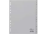 Durable Divisorio A4+ In Pp 20 Tasti A-Z Cavalierini Prestampati, Grigio, 652010