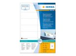 Herma Movables - Etichette Autoadesive - Bianco - 99,1 X 38,1 Mm - 1400 Pezzi (100 Fogli X 14) (10310)